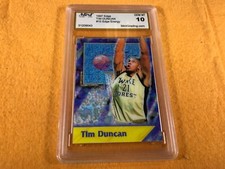 B3-64 BASKETBALL CARD - TIM DUNCAN SAN ANTONIO  -1997 COLLECTORS EDGE - GRADE 10