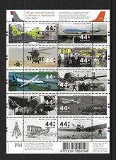 2009 Netherlands Powered flight Minisheet SG MS2747 Unmounted Mint