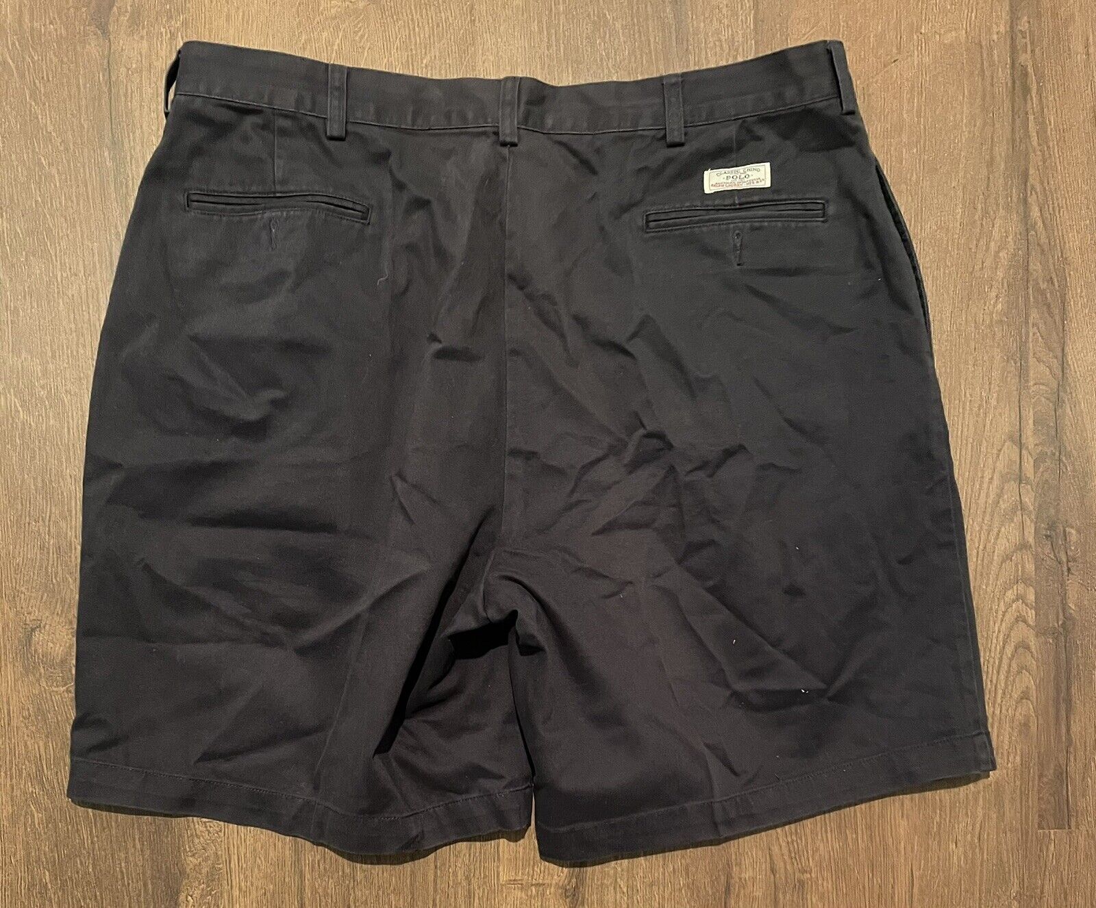 Polo Ralph Lauren Tyler Shorts Chino Pleated Men’s Navy Blue Shorts ...