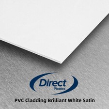 PVC Cladding White Sheets 8ft x 4ft - Joiners, Capping, Corners, Angles,Adhesive