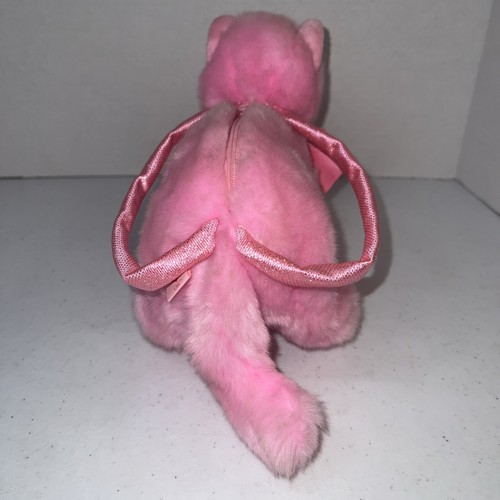 TY Beanie Babies 2004 Pink Kitty Cat Purse Ribbon Collar Chic Small 10” - Picture 3 of 8