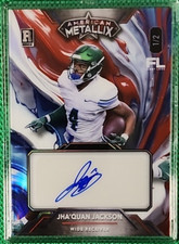 Jha’quan Jackson /2 2023 Wild Card Metallix Rookie RC Auto Titans Tulane SSP. rookie card picture