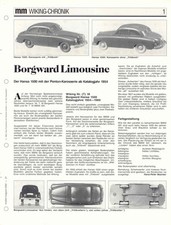 WIKING CHRONIK BORGWARD ARABELLA und HANSA LIMOUSINE , von 1992