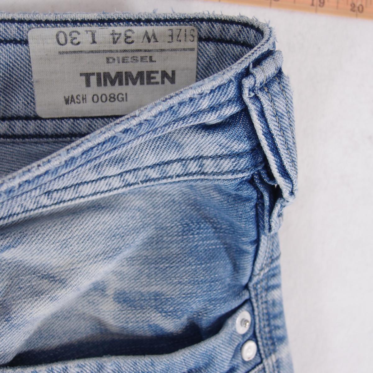 Mens Diesel TIMMEN 008GI Straight Blue Jeans W33 W34 L30 | eBay
