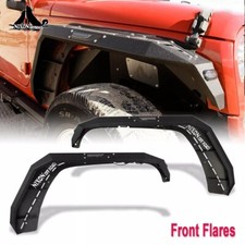 For 2007-2018 Jeep Wrangler Jkjku Front Steel Fender Flare Heavy Duty 2pcs For 2007-2018 Jeep Wrangler Jkjku Front Steel Fender Flare Heavy Duty 2pcs