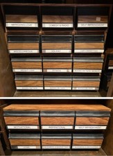 Lot 3 Vintage Cassette Tape Storage 3 Drawers 42 Capacity Each Faux Wood Grain