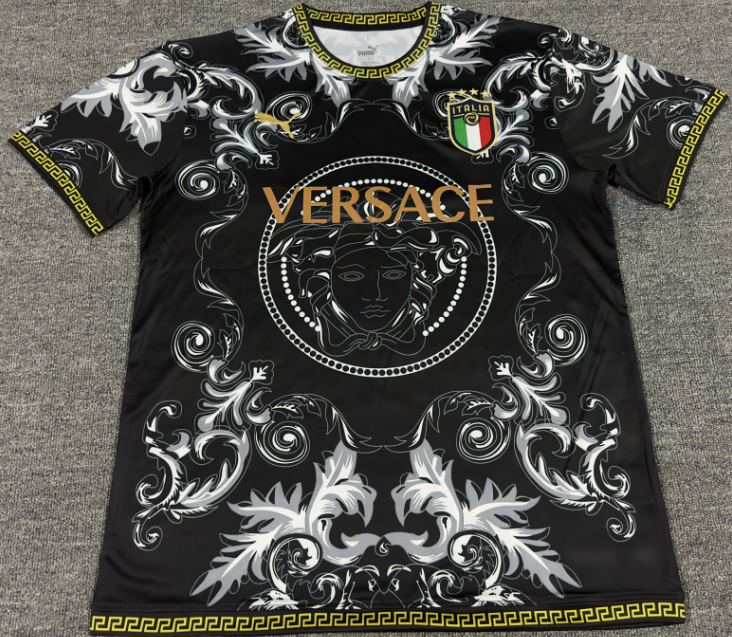 New Italy x VERSACE Special Edition Soccer Football Jersey Concept