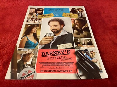 PAD45 FILM/FILMWERBUNG 11X9 BARNEY'S VERSION: PAUL GAMIATI. ROSAMUND HECHT