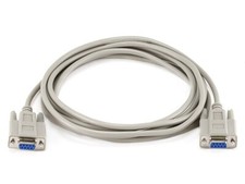 10 FT DB9 9-Pin RS232 Serial Female to Female Cable Cord Ivory