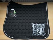 Equiline saddle pad "Cupid Octagon", size Warmblood DL dressage, black New