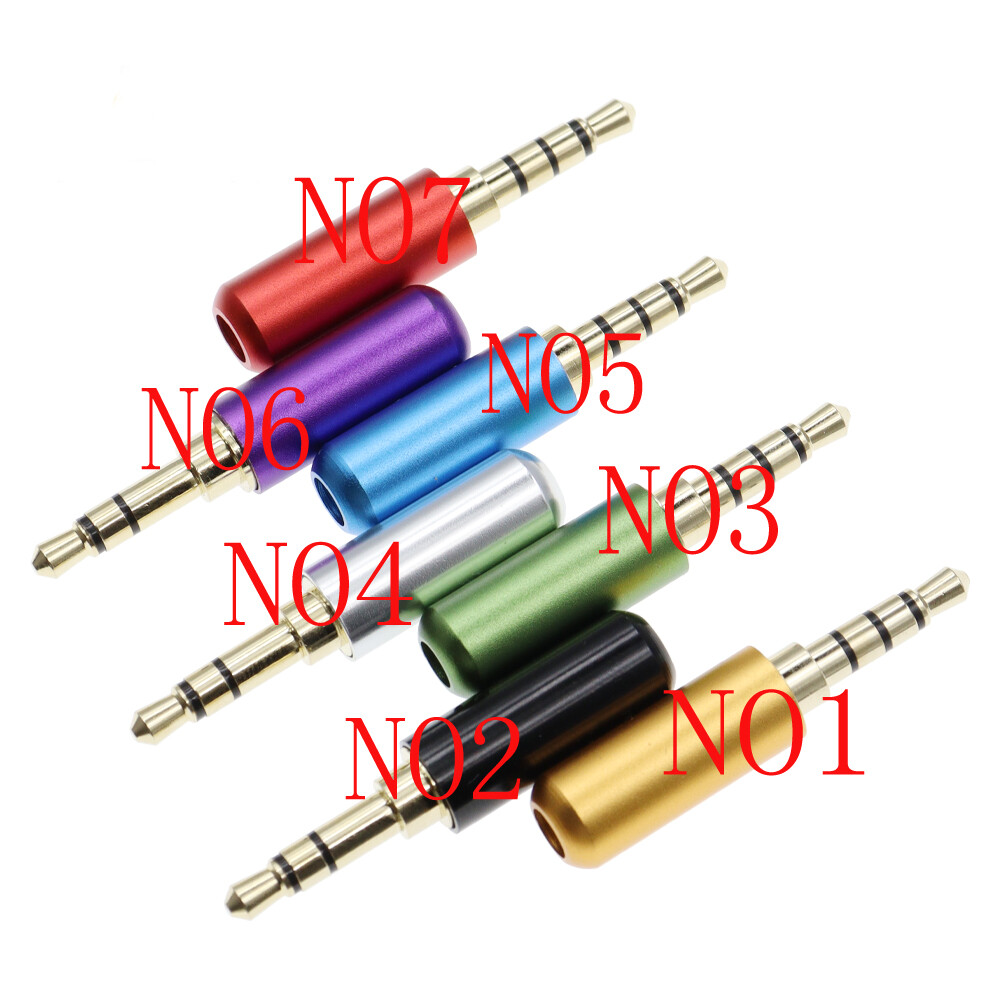 Audio Connector 3/4 Poles Headphone Jack Male Plug Repair