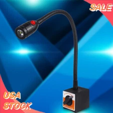 110V LED Magnetic Base Work Light Flexible Gooseneck Lathe for CNC Machine Lamp