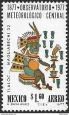 SKV) 1977 MEXICO, 1st Centenary of the central meteorological observatory. Aeria