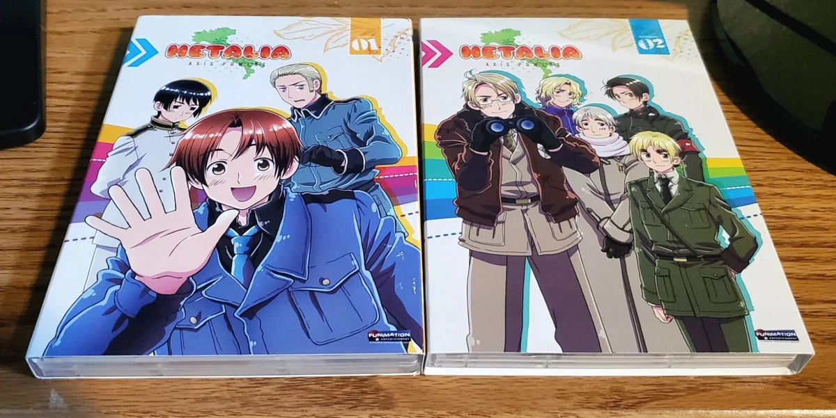 Hetalia Axis Powers Season 1 and Season 2 DVD Lot 4-Disc Set Anime