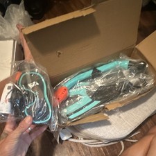 Snorkel Mask and Fins Set One Size Turquoise/Black Aqua Swimming Gear