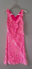 Vintage Ann Taylor Pink Ruffle Dress Carrie Bradshaw Inspired Baby shower Dress
