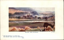 Melrose Abbey Melrose Scotland vintage postcard t859