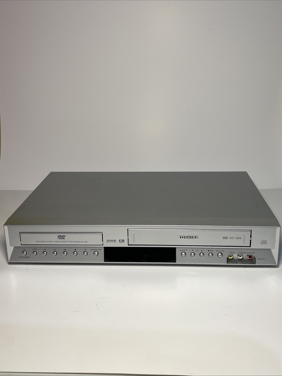 東芝カセットVTR Toshiba SD-V383SC DVD VCR Combo Player VHS Recorder No Remote