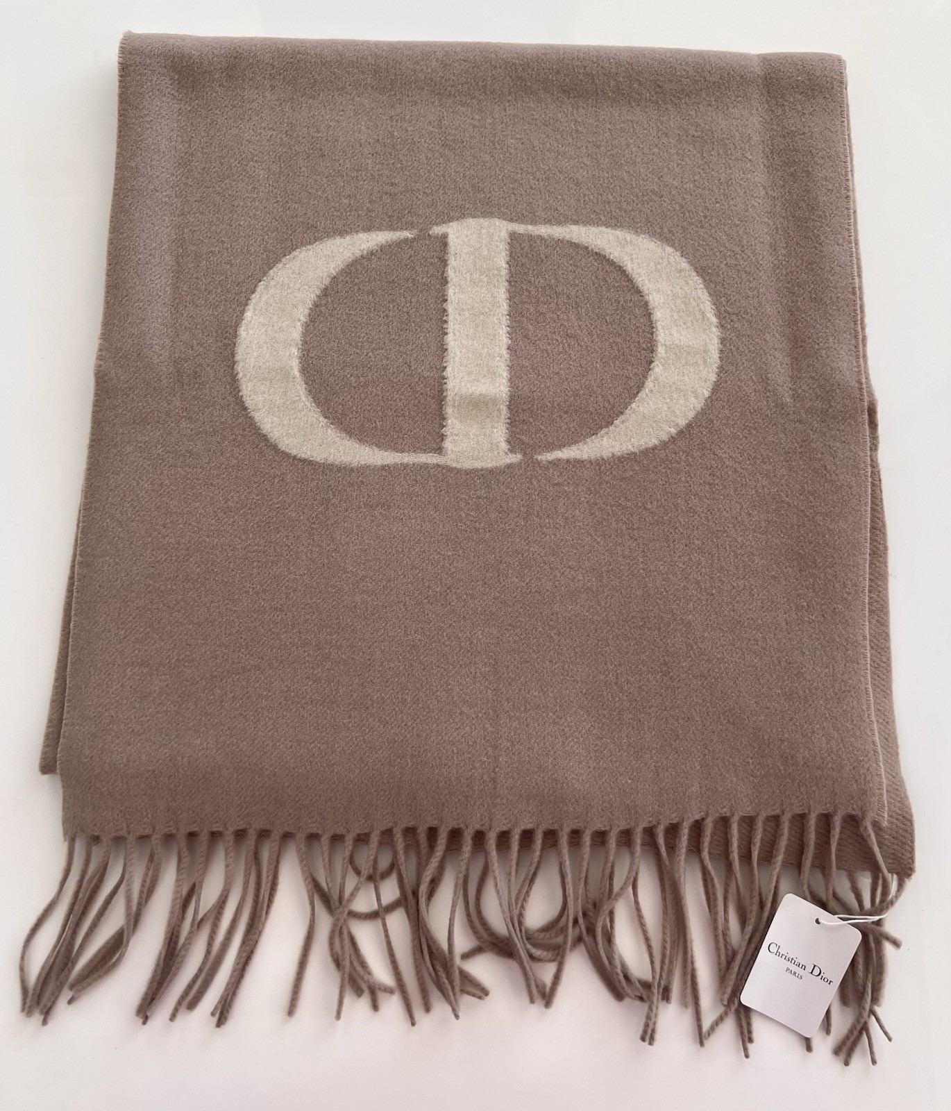 Dior Signature Cashmere & Wool Scarf – New in Box NWT