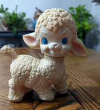 Vintage 1955 Sun Rubber Company Toy Lamb-Very Cool 6"