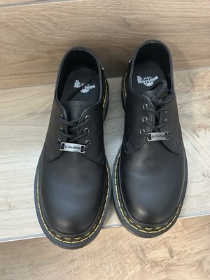 Dr. Martens 1461 Bex DS Pltd Halbschuh in Schwarz Mit Metall Logo Gr. 39