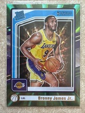 2024-25 Panini Donruss Bronny James Jr. Rated Rookie Holo Green Laser #243