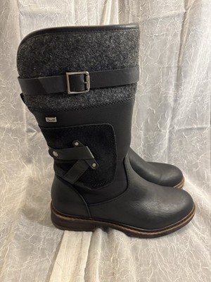 Women s Rieker 94671 Lined Black Winter Boots Size 39 Us Size 8 EUC