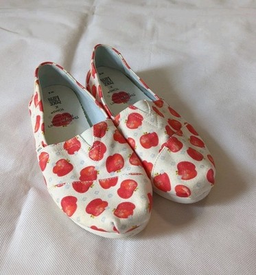 Toms Alpargata X Once Upon A Farm Womens Size 8 Canvas Ballet Flat Slip On