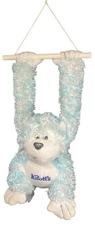 Knott’s Berry Farm KTW Hanging Monkey Plush Blue & White Stuffed Animal