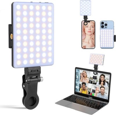 XINBAOHONG Wiederaufladbares Clip-Füll-Videokonferenzlicht, Selfie-Licht für