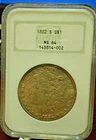 1882 S United States Morgan Silver Dollar NGC MS 64 Toned Old Holder