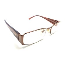Fendi F607RI 210 Brown Bronze Rectangle Eyeglasses Frame 53-17 135 Italy Women