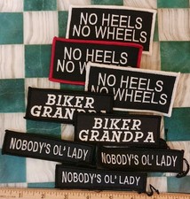 Biker Patch Lot 8 Novelty Fabric Motorcycle Patches