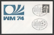 Germany 1974 Football World Cup Frankfurt Cover. Fussball WM 74