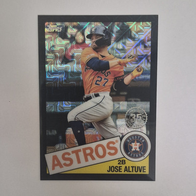 Topps 2020 Jose Altuve Astros 1985 Topps Chrome Silver Pack Black /199 #85C-14