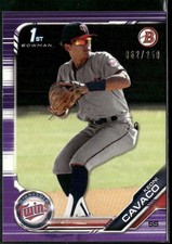 2019 Bowman Draft 1st Bowman Purple /250 Keoni Cavaco #BD-65 Minnesota Twins
