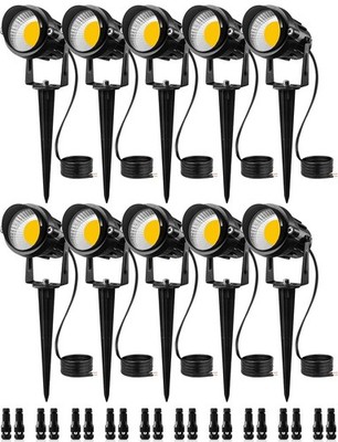 SUNVIE 12W Low Voltage LED Landscape Lights with Connectors, Outdoor 12V Super W
