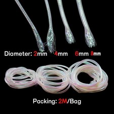 Pearlescent Braid Mylar Tubing Tying Materials Round Holographic Cord Fish Fly ~