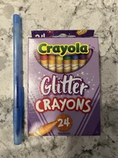 FREE SHIPPING NEW Crayola Crayons Glitter- 24 Pack