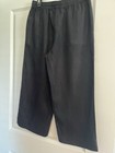 DKNY pure -100% Linen Wide Leg Palazzo Pants Sz Small,black — photo 4