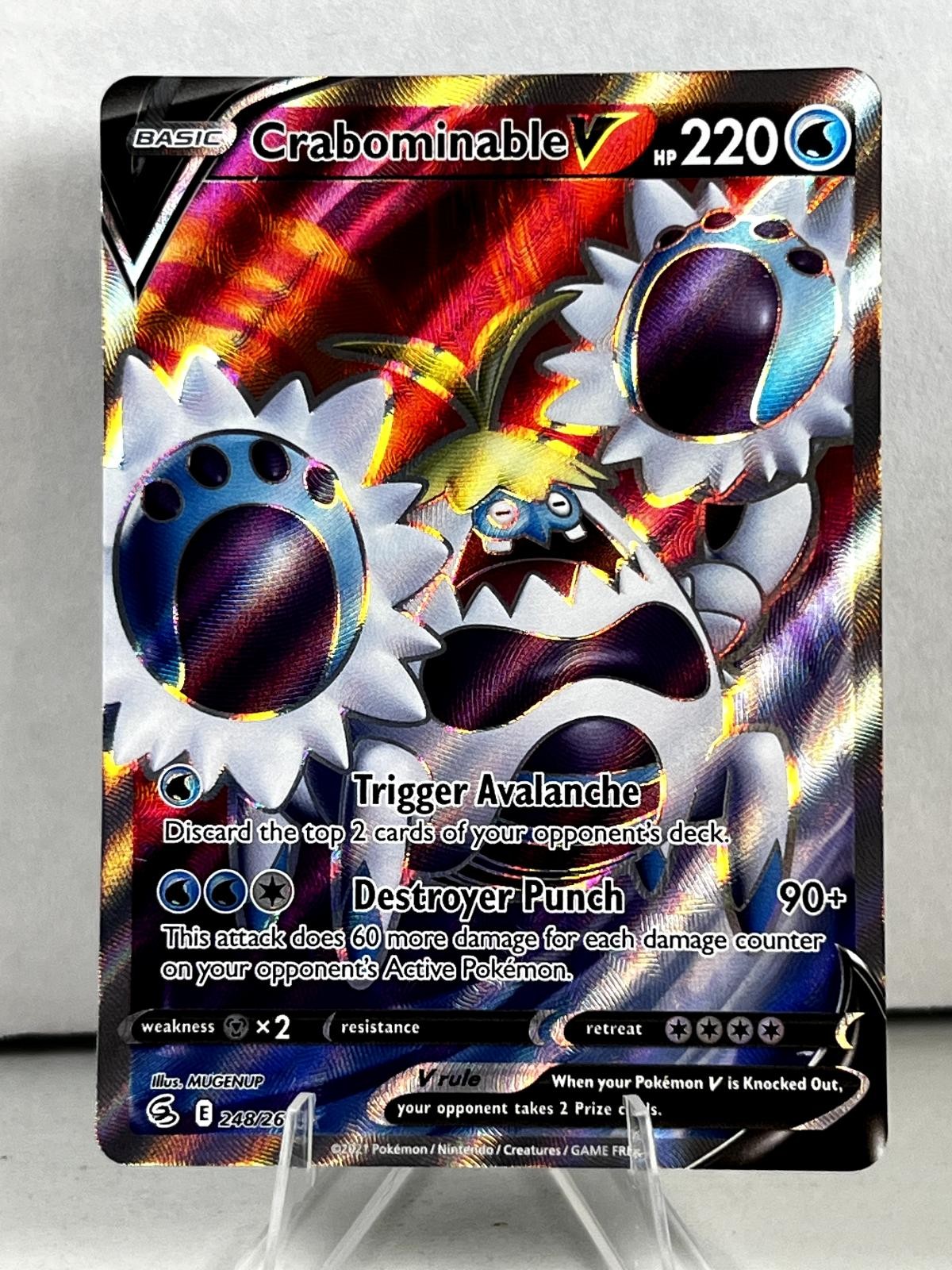 Crabominable V Fusion Strike Holo Excellent 248/264