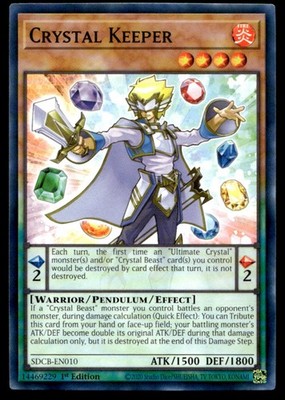 Crystal Keeper Structure Deck: Legend of the Crystal Beasts SDCB-EN010 MP YuGiOh