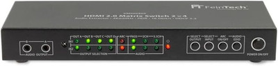 Feintech VMS02400 HDMI 2.0 Matrix Switch 2X4 Mit Audio Extractor 4K 60Hz 2X Tosl