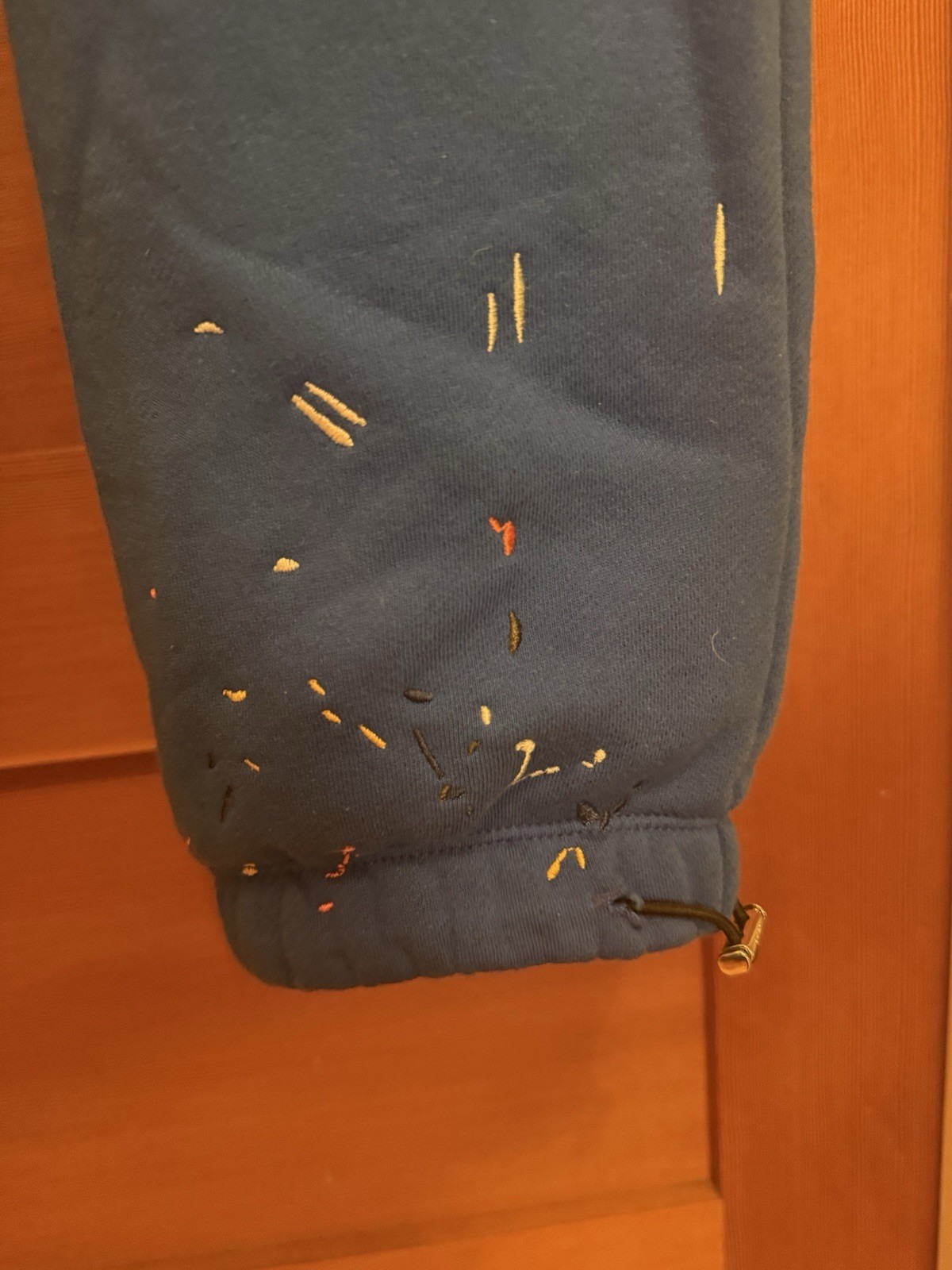 Amiri Paint Drip Core Blue Sweat Pants Size Medium Brand New