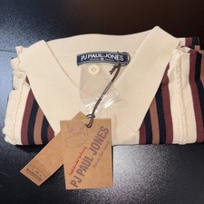 PJ Paul Jones Men s Striped Polo Shirt Size: M NEW