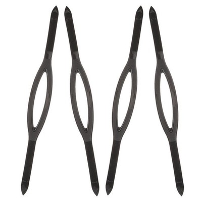 4Pcs Elastic Silicone Goggle Bands Black Replacement Straps for Swimming Glasses