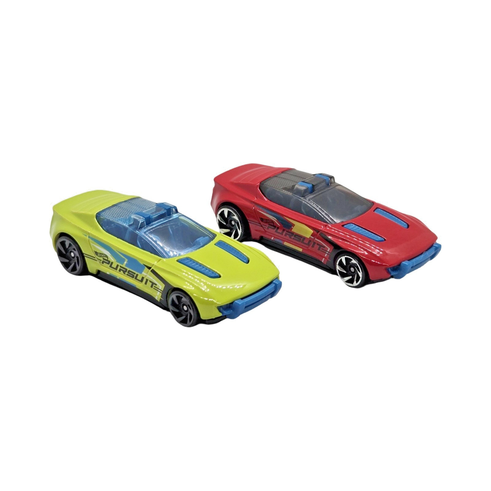 2025 Hot Wheels Alpha Pursuit #18 Red & Citrus Variation Set - Loose
