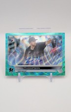 2022 Topps Chrome - Rookie Autographs Zach Thompson #RA-ZT Aqua Wave...