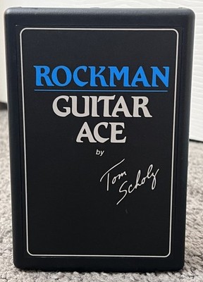 VINTAGE ROCKMAN BASS ACE BY TOM SCHOLZ OF BOSTON PORTABLE HEADPHONE AMPLIFIER