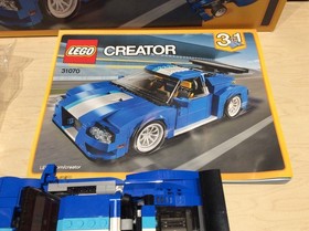 EUC LEGO 3 in 1 Creator #31070 Turbo Track Racer 664pcs F1 Formula 1 Lift Truck